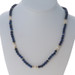 Yellow Gold Lapis Lazuli Cultured Pearl Bead Strand Necklace 29" - 14k