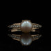 Yellow Gold Pearl Diamond Ring - 14k .12ctw Yellow Gold Pearl Diamond Ring - 14k .12ctw
