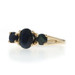 Yellow Gold Sapphire Sapphire Three-Stone Ring - 14k Oval 1.88ctw Yellow Gold Sapphire Sapphire Three-Stone Ring - 14k Oval 1.88ctw