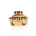 Richard Klein Garnet Halo Slide Charm - Yellow Gold 14k Oval & Rd 1.45ctw Floral Richard Klein Garnet Halo Slide Charm - Yellow Gold 14k Oval & Rd 1.45ctw Floral