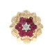 Richard Klein Pink Tourmaline Diamond Slide Charm Yellow Gold 14k 1.42ctw Flower Richard Klein Pink Tourmaline Diamond Slide Charm Yellow Gold 14k 1.42ctw Flower