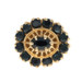 Richard Klein Sapphire Halo Slide Charm - Yellow Gold 14k Oval Rd 1.79ctw Floral Richard Klein Sapphire Halo Slide Charm - Yellow Gold 14k Oval Rd 1.79ctw Floral