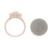 Rose Gold Morganite Diamond Halo Ring - 14k Oval 1.55ctw Floral Rose Gold Morganite Diamond Halo Ring - 14k Oval 1.55ctw Floral