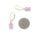 Yellow Gold Amethyst Dangle Earrings - 14k Emerald 3.20ctw Pierced Yellow Gold Amethyst Dangle Earrings - 14k Emerald 3.20ctw Pierced