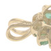 Yellow Gold Emerald Diamond Cluster Double Halo Pendant - 14k Rd 6.78ctw Floral Yellow Gold Emerald Diamond Cluster Double Halo Pendant - 14k Rd 6.78ctw Floral