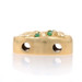 Yellow Gold Emerald Slide Charm Slide Charm - 14k Round .12ctw Scroll Yellow Gold Emerald Slide Charm Slide Charm - 14k Round .12ctw Scroll