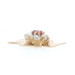 Yellow Gold Lab-Created Ruby Pearl Vintage Clover Charm - 14k Lucky Shamrock Yellow Gold Lab-Created Ruby Pearl Vintage Clover Charm - 14k Lucky Shamrock