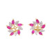 Yellow Gold Ruby Diamond Earring Enhancers 14k Marq .36ctw Floral Stud Jackets Yellow Gold Ruby Diamond Earring Enhancers 14k Marq .36ctw Floral Stud Jackets