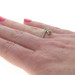 Yellow Gold Sapphire Diamond Bypass Ring - 18k Pear .64ctw Two-Stone Yellow Gold Sapphire Diamond Bypass Ring - 18k Pear .64ctw Two-Stone