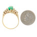 Yellow Gold Synthetic Emerald & Diamond Ring - 14k Marquise Cut 2.44ctw Yellow Gold Synthetic Emerald & Diamond Ring - 14k Marquise Cut 2.44ctw