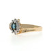 Yellow Gold Sapphire Diamond Halo Bypass Ring - 10k Marquise .41ctw Yellow Gold Sapphire Diamond Halo Bypass Ring - 10k Marquise .41ctw