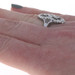 White Gold Diamond Art Deco Three-Stone Ring 18k Single .15ctw Vintage Filigree White Gold Diamond Art Deco Three-Stone Ring 18k Single .15ctw Vintage Filigree