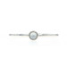 Ippolita Quartz over Mother of Pearl Station Bangle Bracelet 7" - Sterling 925