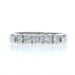 White Gold Diamond Wedding Band - 14k Round Brilliant .50ctw Ring