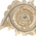 Yellow Gold Akoya Pearl Halo Pendant - 14k .23ctw Swirl
