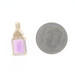 Yellow Gold Amethyst Diamond Pendant - 14k Emerald Cut 2.16ctw
