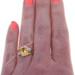 Yellow Gold Citrine Diamond Bypass Ring - 10k Oval 3.71ctw
