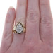 Yellow Gold Diamond Cluster Cocktail Ring - 10k Round Brilliant .25ctw Teardrop
