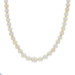 Yellow Gold Pearl Graduated Strand Necklace 16" - 14k
