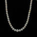 Yellow Gold Pearl Graduated Strand Necklace 16" - 14k