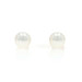 Yellow Gold Pearl Stud Earrings - 14k Pierced