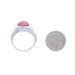 Platinum Star Ruby Diamond Men's Ring - Plat Round Cabochon 10.48ctw