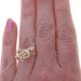 Yellow Gold Coiled Snake Statement Bypass Ring - 10k Serpent
