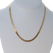 Yellow Gold Herringbone Chain Necklace 18" - 10k