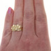 Yellow Gold Nugget Statement Ring - 14k Textured