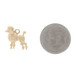 Yellow Gold Pet Poodle Charm - 14k Canine Dog