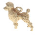 Yellow Gold Pet Poodle Charm - 14k Canine Dog
