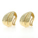 David Yurman J-Hoop Earrings - Yellow Gold 18k Tapered Pierced