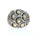 John Hardy Naga Dome Band Sterling 925 Yellow Gold 18k Dome Statement Ring 7 1/4