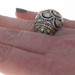 John Hardy Naga Dome Band Sterling 925 Yellow Gold 18k Dome Statement Ring 7 1/4