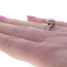 Rose Gold Diamond Halo Engagement Ring - 14k Round Brilliant .97ctw