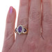 Yellow Gold Amethyst Amethyst Diamond Halo Ring - 14k Marquise 1.86ctw