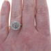 Yellow Gold Diamond Cluster Cocktail Halo Ring - 10k Round Brilliant 1.00ctw