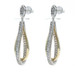 Yellow Gold Diamond Dangle Earrings - 10k Round Brilliant .50ctw