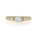 Yellow Gold Diamond Engagement Ring - 18k Round Brilliant 1.25ctw