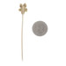 Yellow Gold Diamond Edwardian Flower Blossom Stickpin -14k Old Mine 1.00 Antique