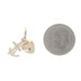 Yellow Gold Faith, Hope, & Love Charm - 14k Cross, Anchor, & Heart Gift