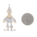 Yellow Gold Diamond Cheerful Clown Pendant - 10k Single .30ctw Circus Marionette