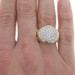 Yellow Gold Diamond Men's Ring - 10k Round Brilliant .50ctw Cluster