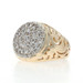 Yellow Gold Diamond Men's Ring - 10k Round Brilliant .50ctw Cluster
