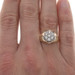 Yellow Gold Diamond Men's Ring - 14k Round Brilliant .50ctw Cluster