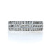 White Gold Diamond Cluster Band - 14k Round Brilliant .50ctw Channel Set Ring