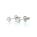 White Gold Diamond Stud Earrings - 14k Round Brilliant .27ctw Pierced
