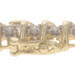 Yellow Gold Diamond Tennis Link Bracelet 7" - 10k Round Brilliant 4.00ctw