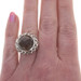 Slane & Slane Smoky Quartz Cocktail Solitaire Ring Sterling 925 Round SZ 7