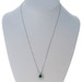 White Gold Lab-Created Emerald Diamond Halo Necklace 20 1/4" - 14k Oval 3.02ctw